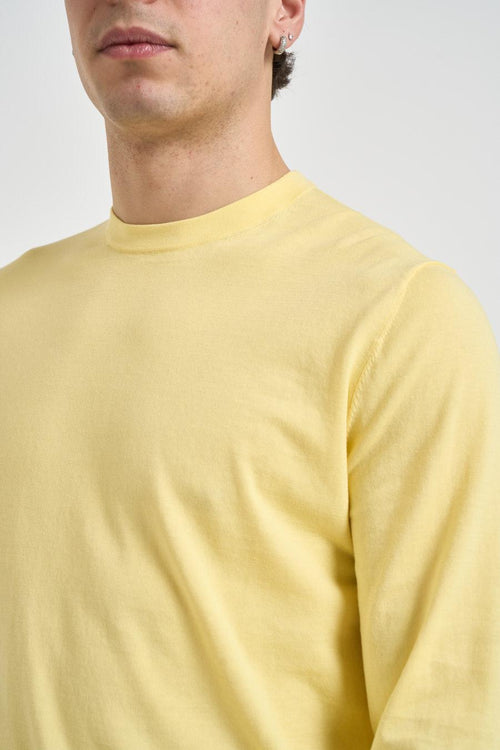 Maglia uomo girocollo gialla - 2