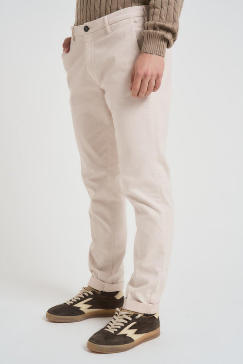 Pantalone uomo slim fit panna - 2