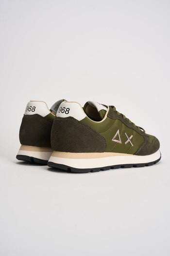 Sneakers uomo in suede verde - 7