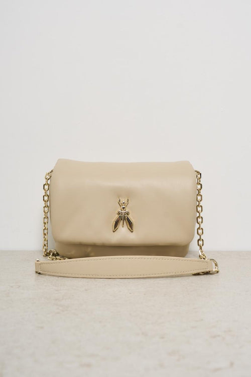 Beige women's shoulder bag