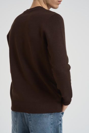Maglia uomo girocollo marrone - 3