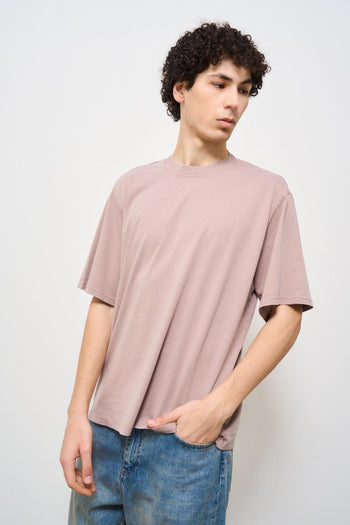 T-shirt uomo girocollo rosa - 3