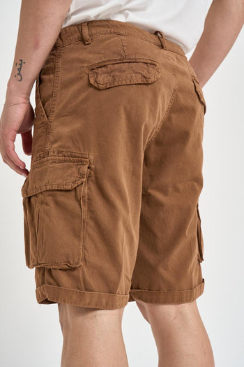 Bermuda cargo uomo marrone - 4