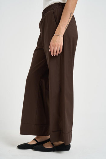 Pantalone donna fluido testa di moro - 3