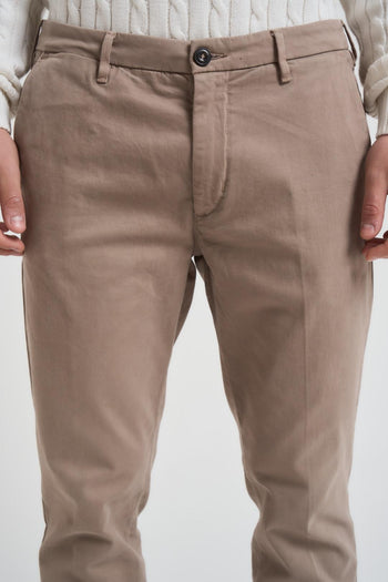 Pantalone uomo slim fit tortora - 3