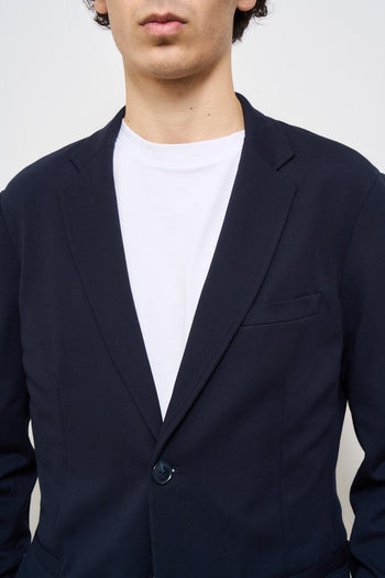 Giacca uomo blu monopetto - 3