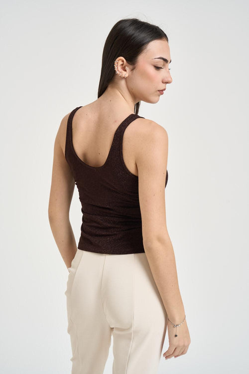 Top donna in lurex moro - 2