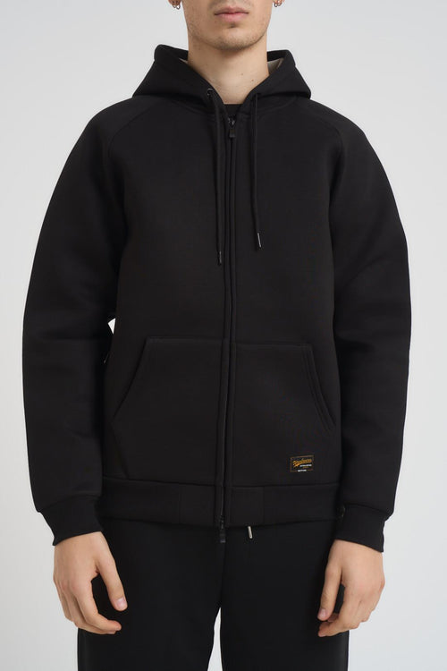 Felpa uomo con cappuccio nera