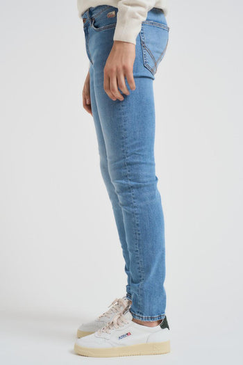 Jeans uomo skinny in denim chiaro - 3