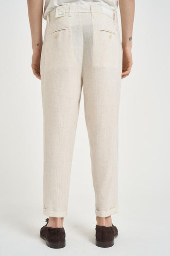 Pantalone uomo chino panna - 3