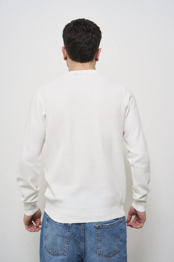 Maglia uomo girocollo bianca - 3