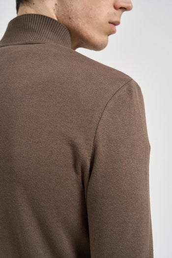 Giubbotto uomo in camoscio fango - 6