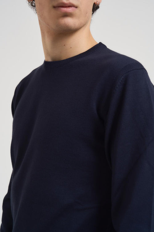 Maglia uomo basic girocollo blu - 2
