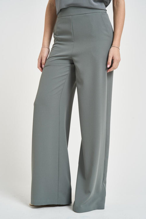 Pantalone donna a palazzo grigio - 2