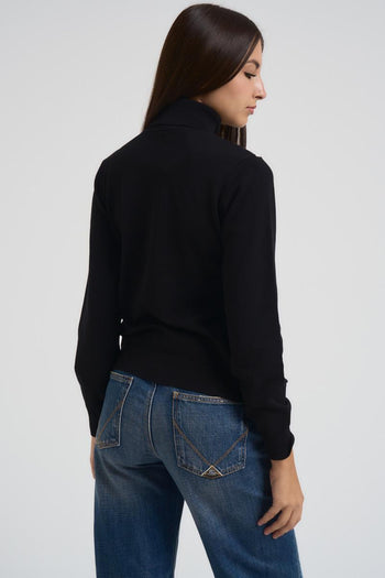 Dolcevita donna a righe nero e bianco - 3
