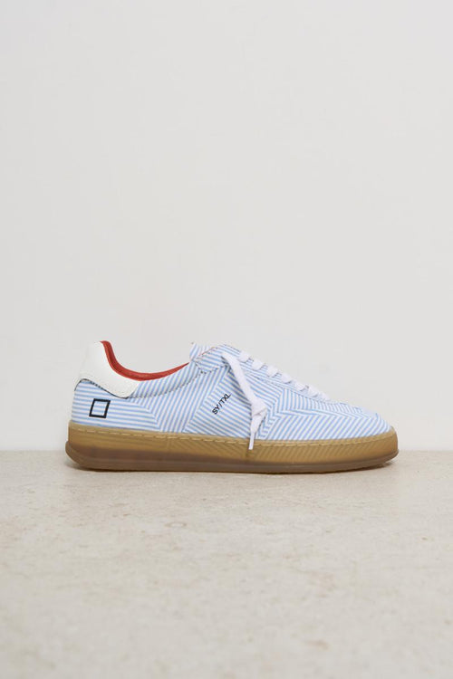 Sneakers donna Sporty a righe azzurro