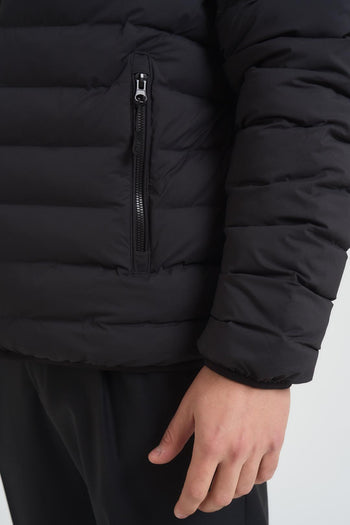 Piumino uomo con cappuccio nero - 5