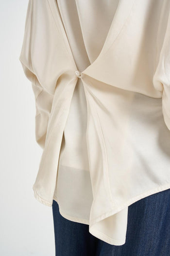 Camicia donna con dettaglio panna - 6