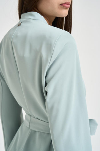 Blazer donna con fusciacca celeste - 5