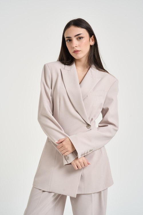 Blazer donna doppiopetto ghiaccio - 2