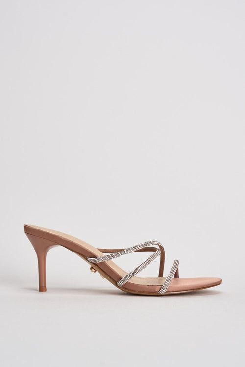 Sandali donna con strass argento e rosa