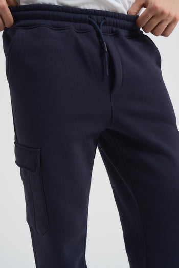 Pantalone tuta jogger uomo blu - 5