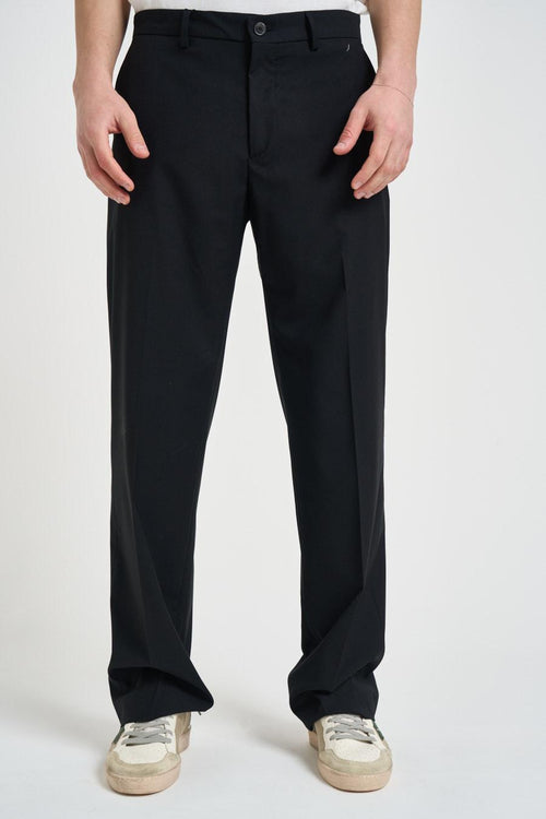 Pantalone uomo gamba dritta nero