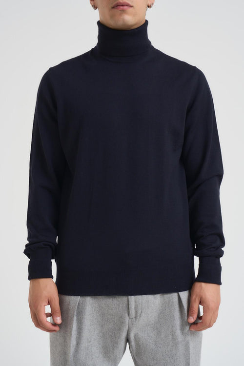 Maglia uomo collo alto stucco - 2