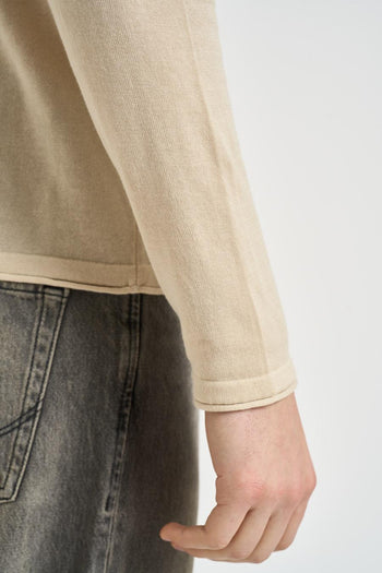 Maglia uomo girocollo beige - 6
