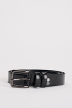 Cintura uomo in pelle nera V004 NERO OUTFIT 