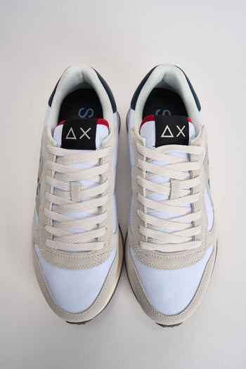 Sneakers uomo in suede grigio e blu - 6