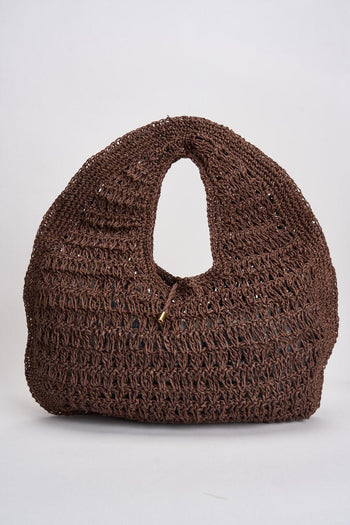 Borsa donna in rafia testa di moro - 6