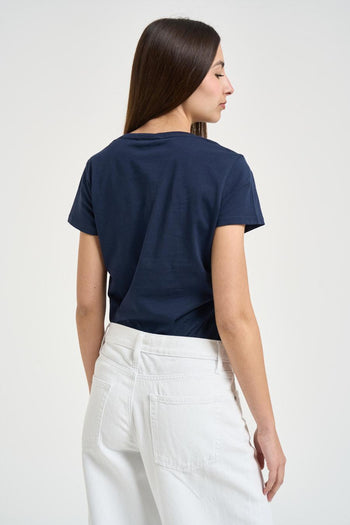 T-shirt donna blu navy - 3