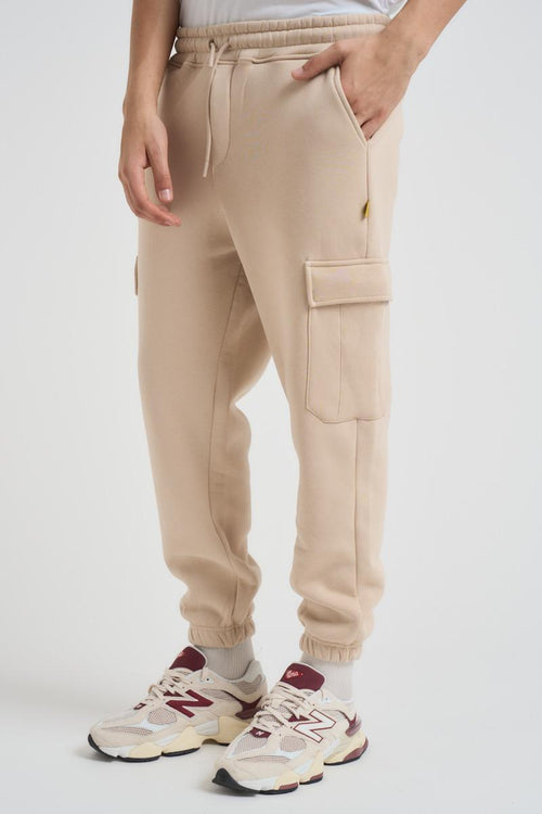 Pantalone tuta jogger uomo beige - 2