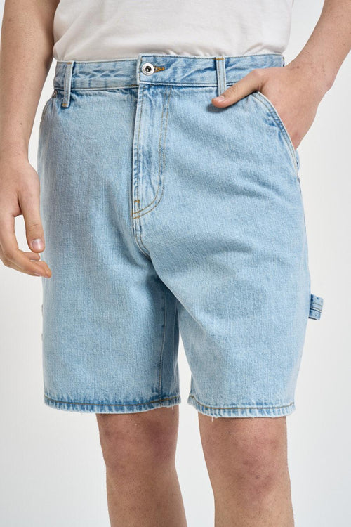 Bermuda uomo in denim chiaro