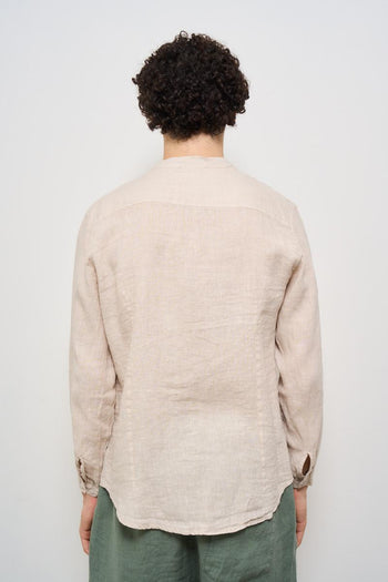 Camicia uomo beige - 4