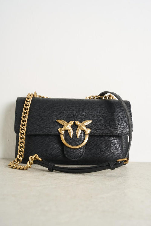 Borsa donna nera a tracolla Love soft mini - 1