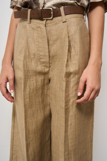 Pantalone donna a palazzo cammello - 5