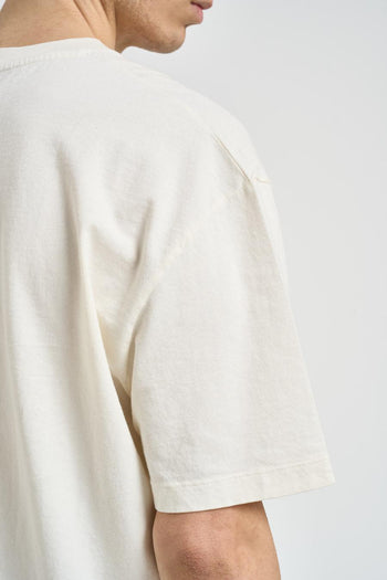 T-shirt uomo girocollo bianca - 5