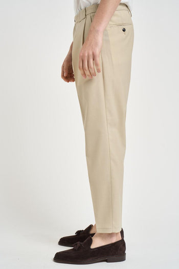 Pantalone uomo con pinces corda - 3