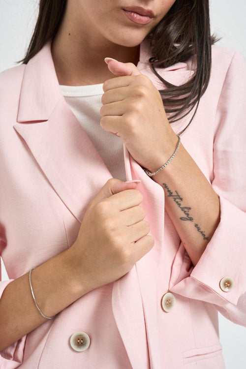 Blazer donna doppiopetto rosa - 2