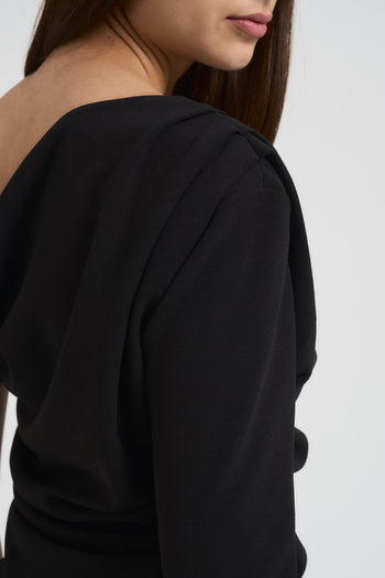 Top donna asimmetrico nero - 4