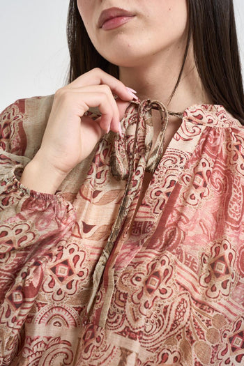 Blusa donna fantasia multicolor - 3