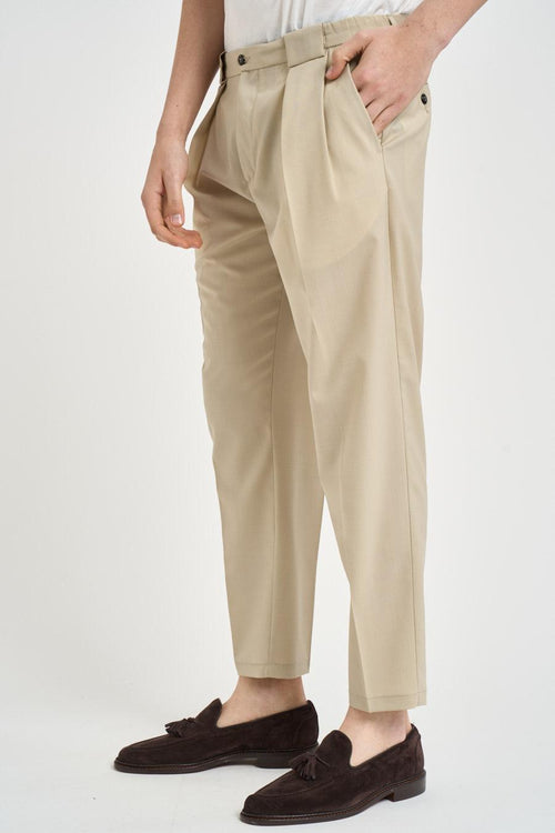 Pantalone uomo con pinces corda - 2