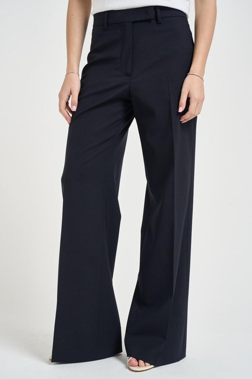 Pantalone donna sartoriale blu