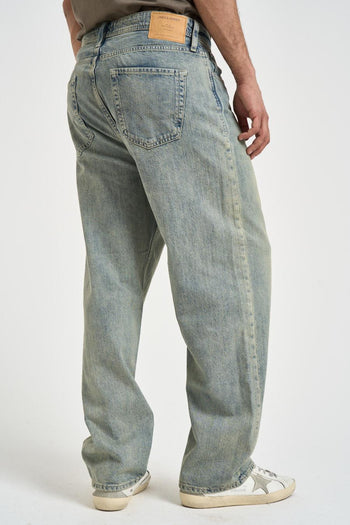 Jeans uomo wide leg in denim vissuto - 3