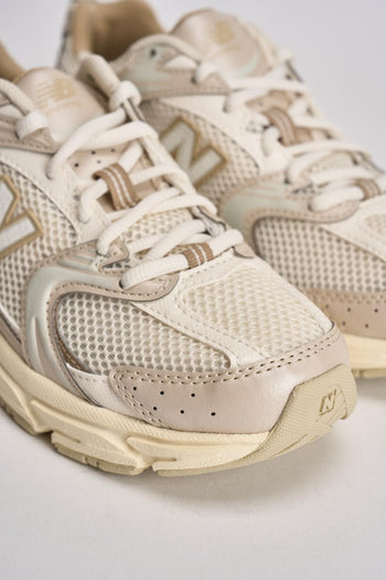 Sneakers donna 530 panna e beige - 4