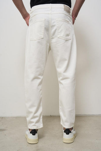 Jeans uomo in denim bianco - 4
