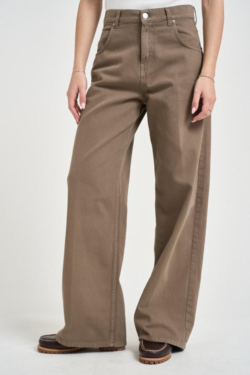 Jeans donna Mia in denim marrone - 2