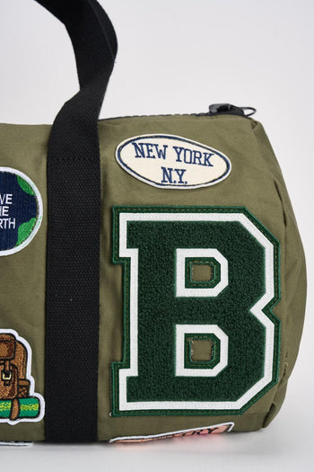 Borsone uomo con patch verde - 3